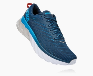 Hoka One One Arahi 4 Men's Stability Running Shoes Majolica Blue/Dresden Blue | 82354CWZJ