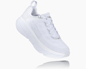 Hoka One One Bondi 6 Men's Recovery Shoes White/White Reflective | 34695WOKV