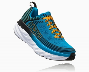 Hoka One One Bondi 6 Women's Recovery Shoes Dresden Blue/Black | 68041YPNI