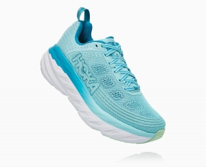 Hoka One One Bondi 6 Women's Recovery Shoes Antigua Sand/Caribbean Sea | 90671VKHS