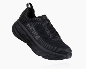 Hoka One One Bondi 6 Women's Walking Shoes Black/Black | 56931HOBV