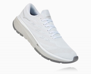 Hoka One One Cavu 3 Men's Road Running Shoes White/Nimbus Cloud | 26513ESPQ
