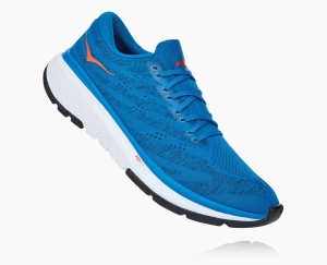 Hoka One One Cavu 3 Men's Road Running Shoes Imperial Blue/White | 48605MCUN