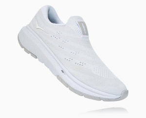 Hoka One One Cavu 3 Women's Slip On White/Lunar Rock | 02417ZFOP