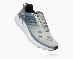 Hoka One One Clifton 6 Women's Recovery Shoes Lead/Sea Foam | 04361SJDV