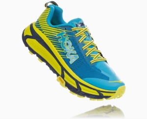 Hoka One One EVO Mafate 2 Men's Trail Shoes Cyan/Citrus | 46509PUJI