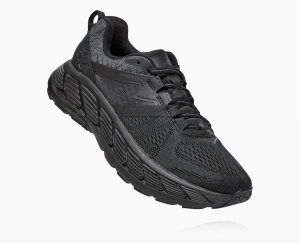 Hoka One One Gaviota 2 Women's Road Running Shoes Black/Dark Shadow | 97134IRAG