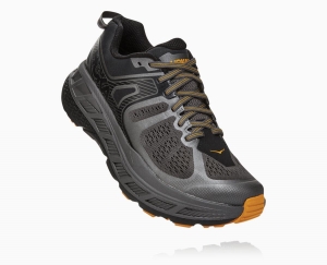 Hoka One One Stinson ATR 5 Men's Hiking Shoes Anthracite/Dark Gull Grey | 08931TYUN