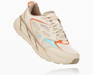 Hoka One One x Opening Ceremony Clifton Women's Walking Shoes Almond Milk/Dune | 51097MVQY