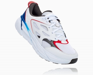 Hoka One One x Opening Ceremony Clifton Men's Road Running Shoes White/True Blue | 54631TVBH