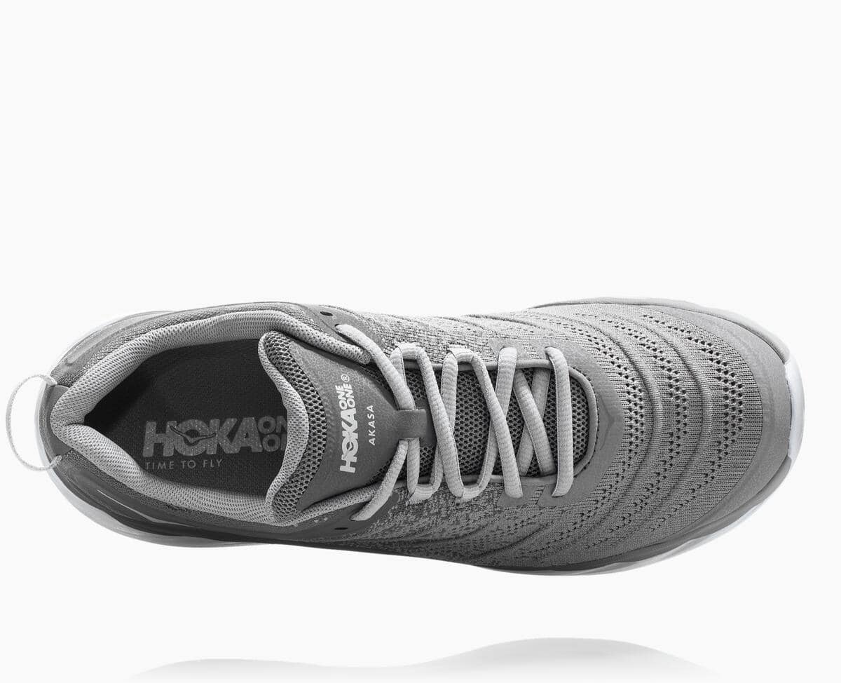 Hoka One One Akasa Men's Sneakers Frost Gray /Silver Sconce | 49867BTAM