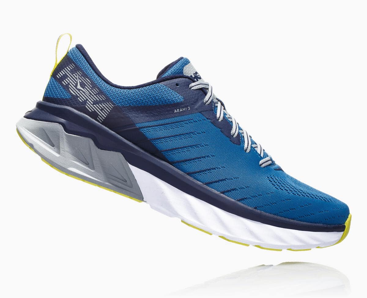 Hoka One One Arahi 3 Men's Recovery Shoes Blue Sapphire/Mood Indigo | 84927PFMY