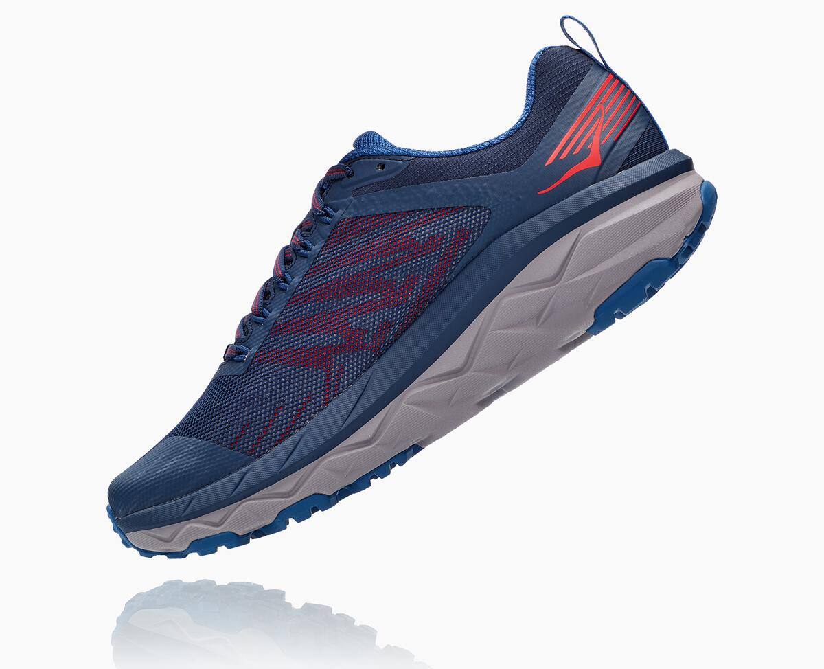 Hoka One One Challenger ATR 5 Men's Trail Shoes Dark Blue/High Risk Red | 32480ISMQ