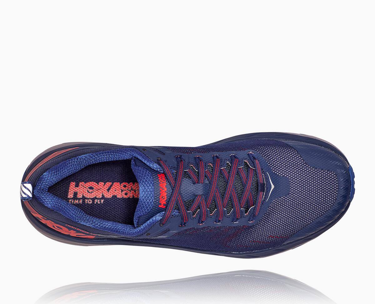 Hoka One One Challenger ATR 5 Men's Trail Shoes Dark Blue/High Risk Red | 32480ISMQ