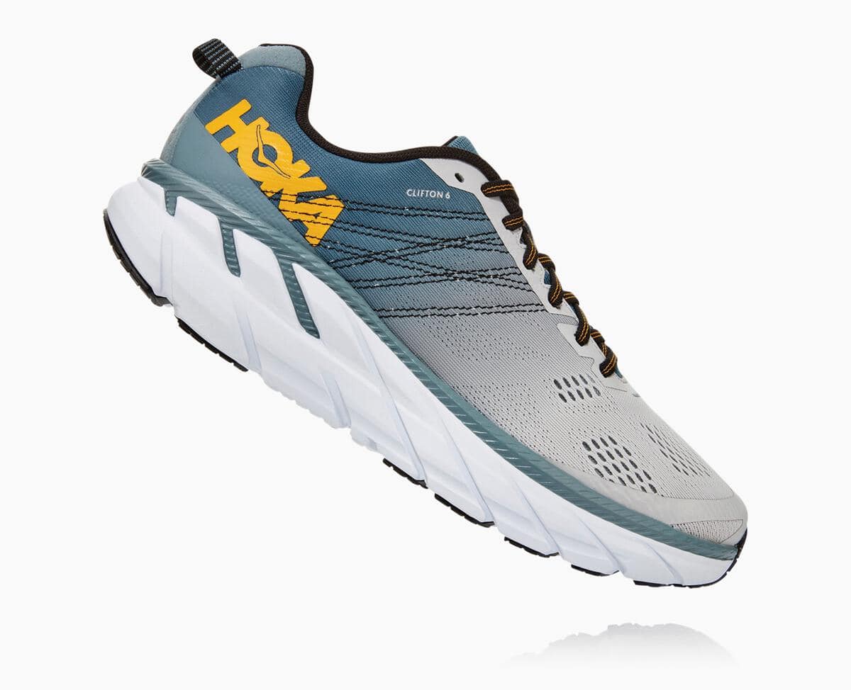 Hoka One One Clifton 6 Men's Recovery Shoes Lead/Lunar Rock | 16325YBUX