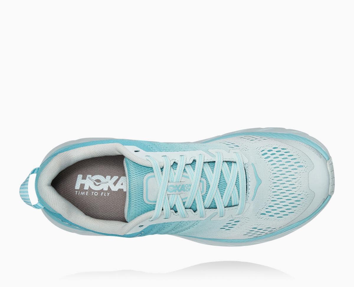 Hoka One One Clifton 6 Women's Recovery Shoes Antigua Sand/Wan Blue | 48217DOKR