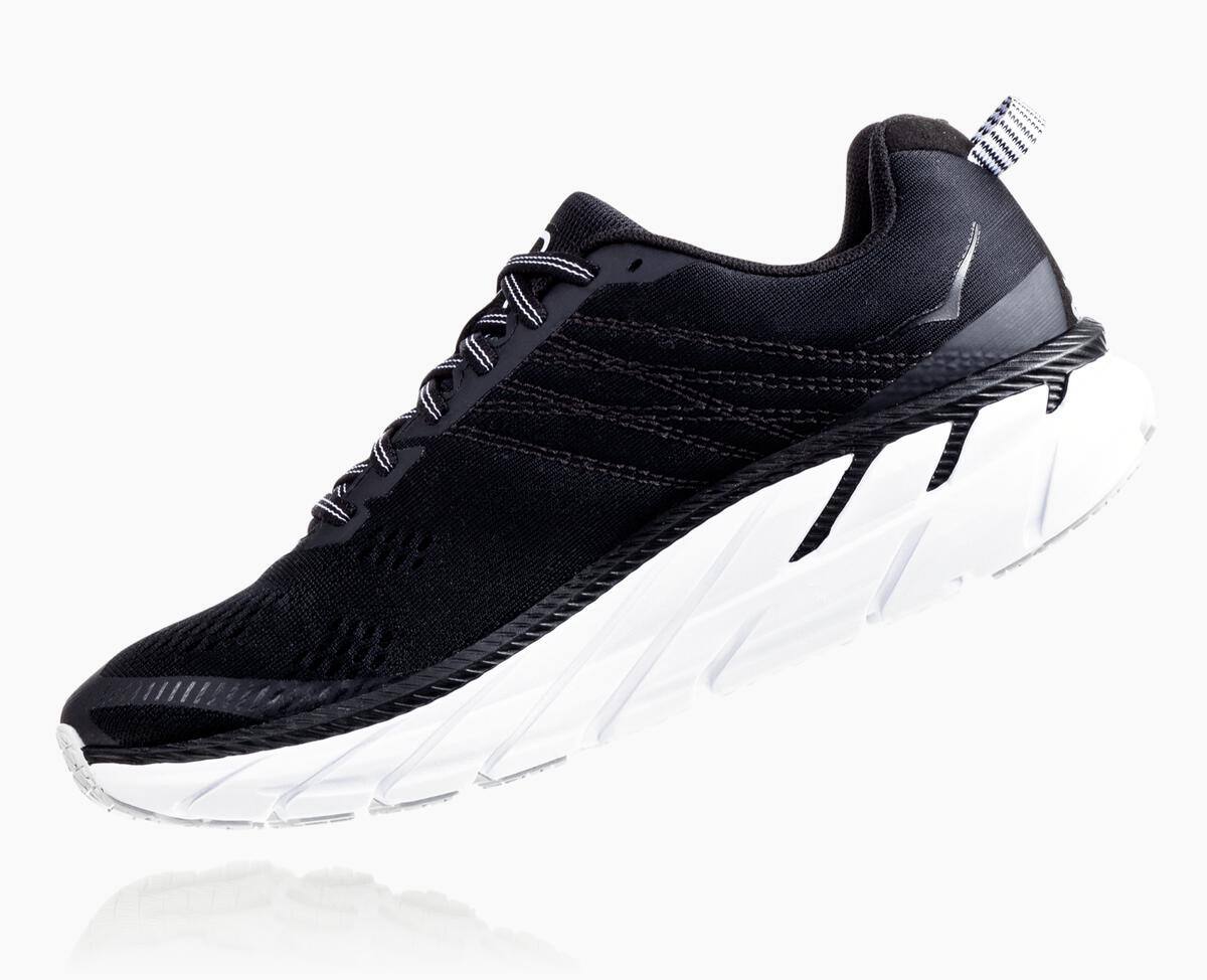 Hoka One One Clifton 6 Women's Walking Shoes Black/White | 81369MKDZ