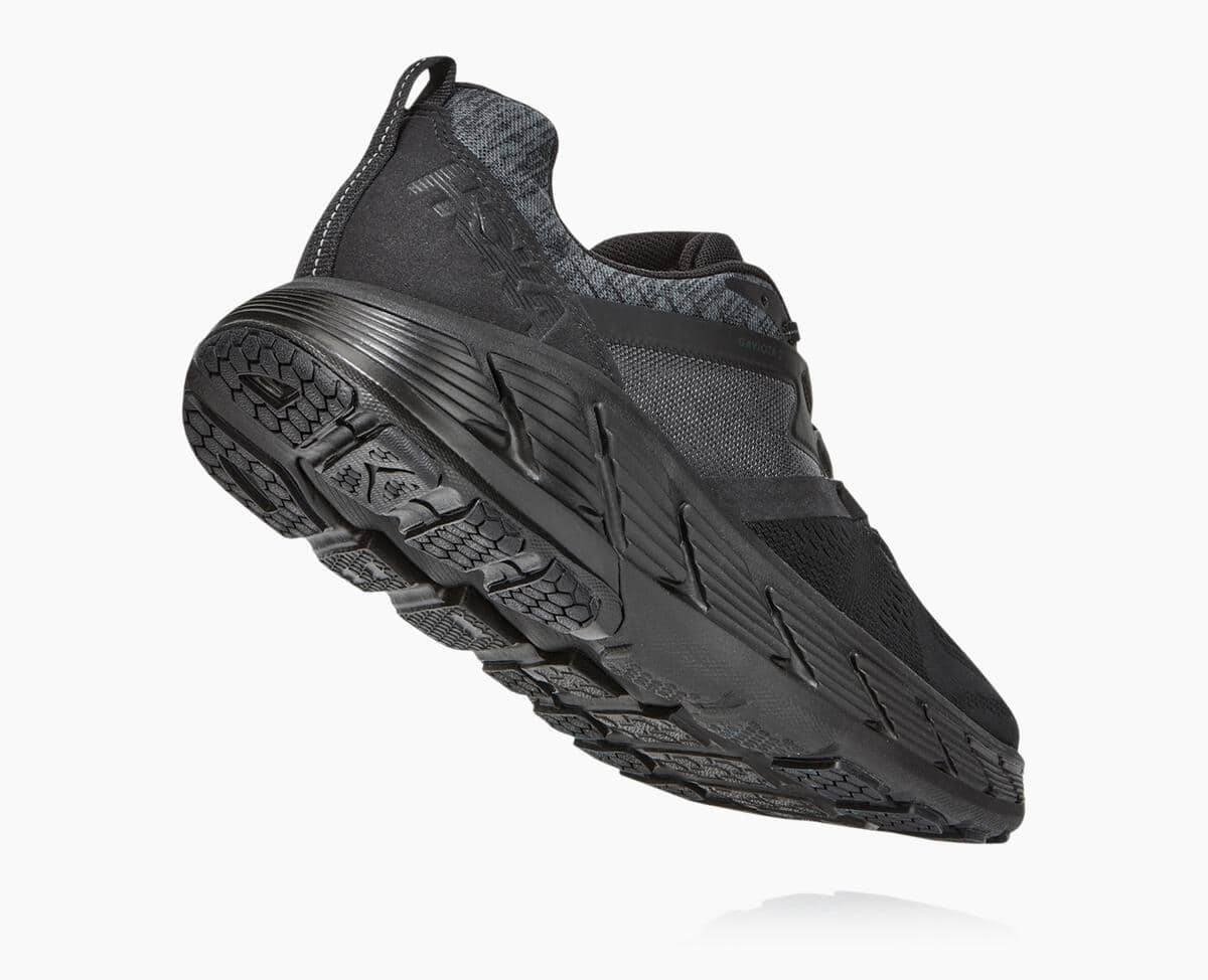 Hoka One One Gaviota 2 Men's Stability Running Shoes Black/Dark Shadow | 16849PDGW