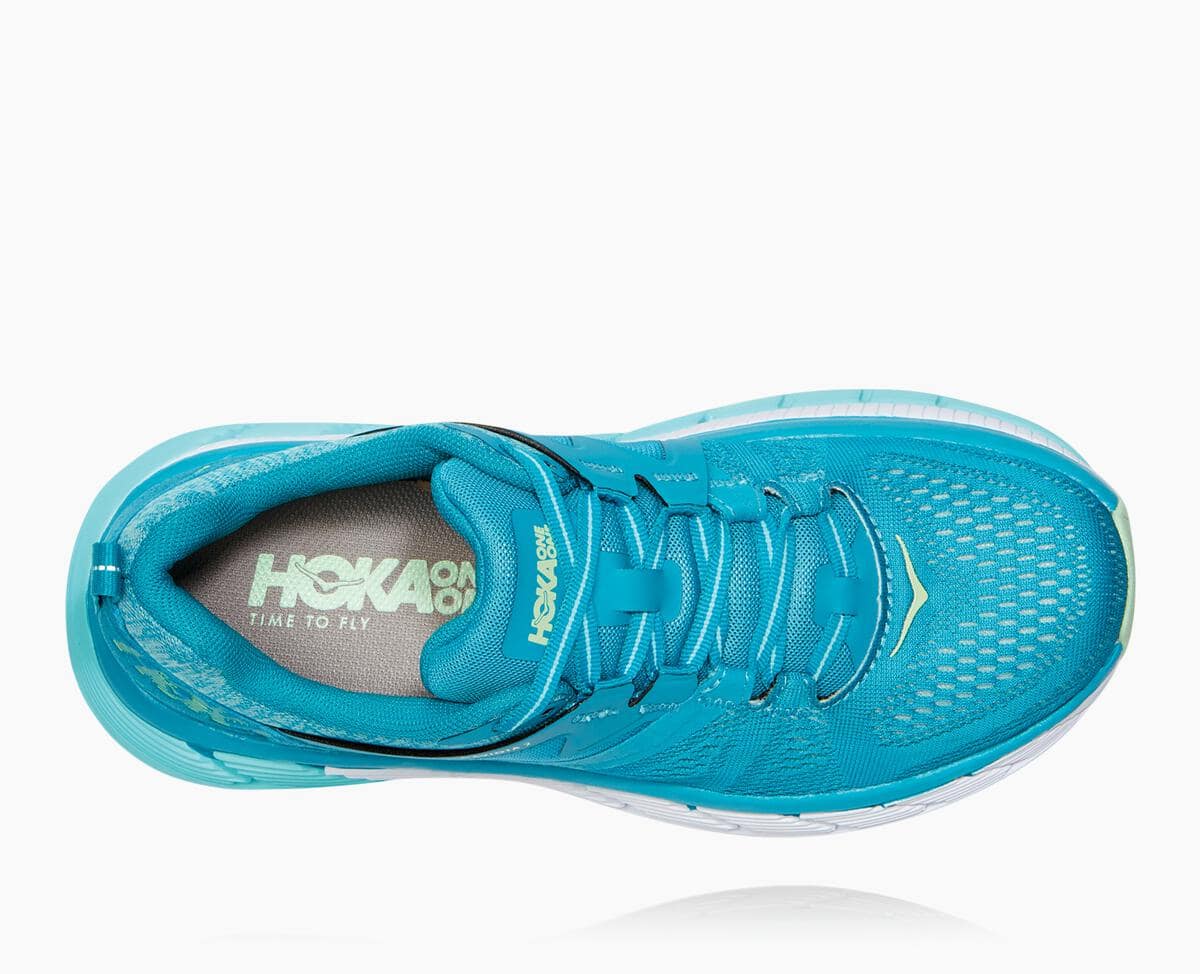 Hoka One One Gaviota 2 Women's Recovery Shoes Caribbean Sea/Green Ash | 09534KEXI