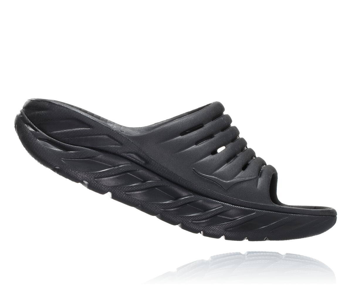 Hoka One One ORA Men's Recovery Sandals Black/Black | 23519BVZJ