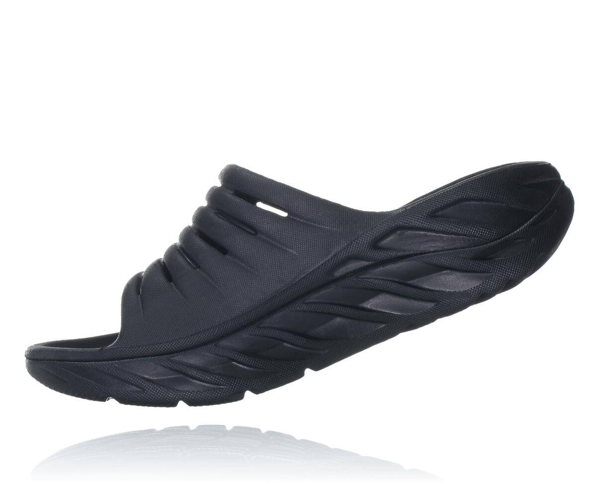 Hoka One One ORA Men's Recovery Sandals Black/Black | 23519BVZJ