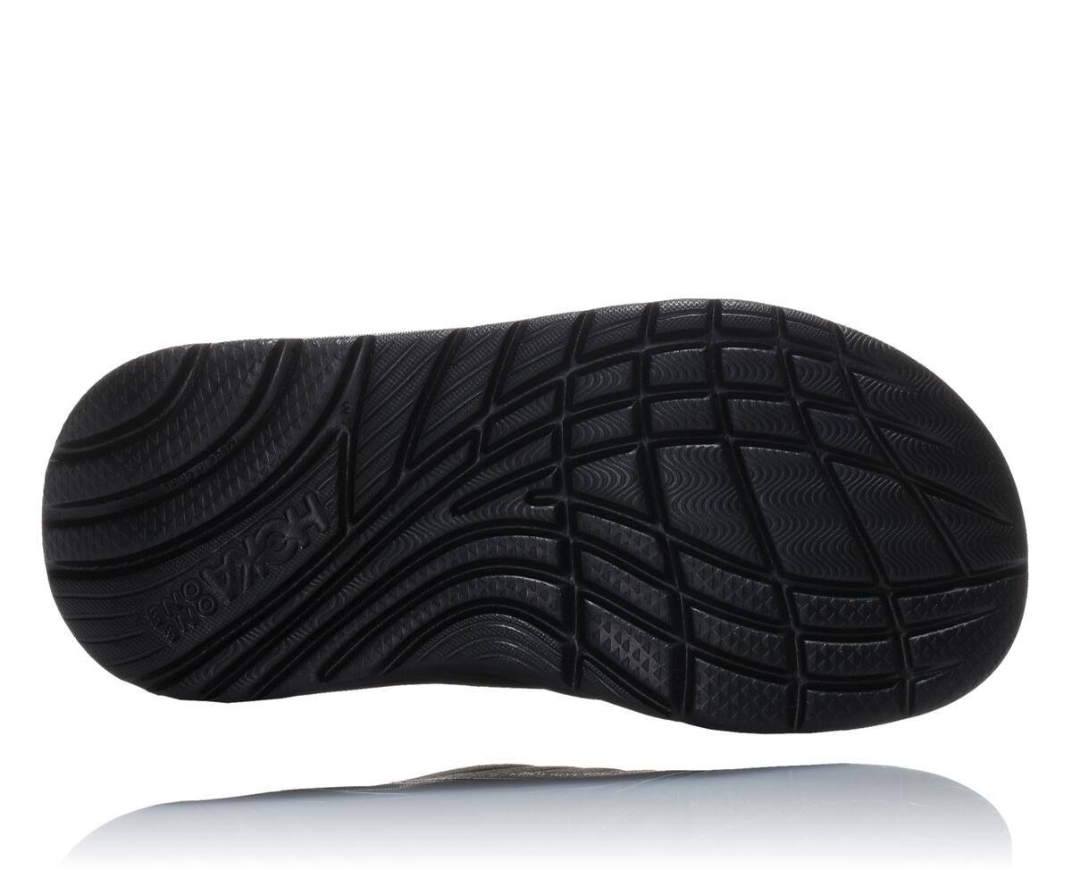 Hoka One One ORA Men's Recovery Sandals Black/Black | 23519BVZJ